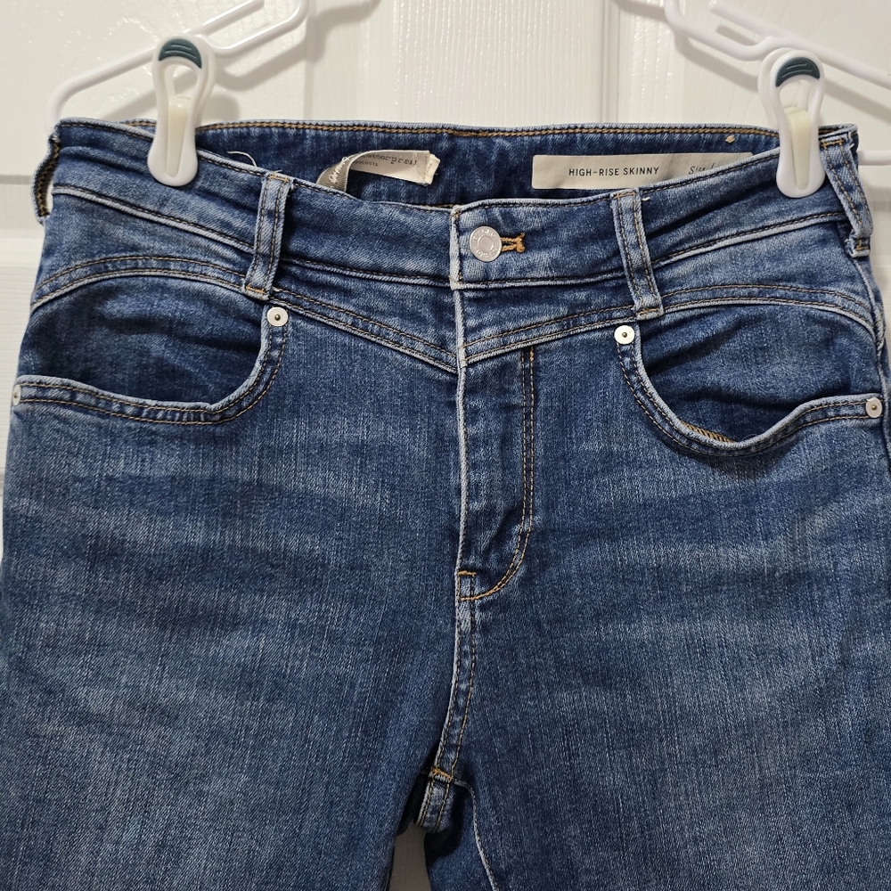 Pilcro and the Letterpress by Anthropologie Yoked front skinny jeans size 29 - Picture 1 of 10